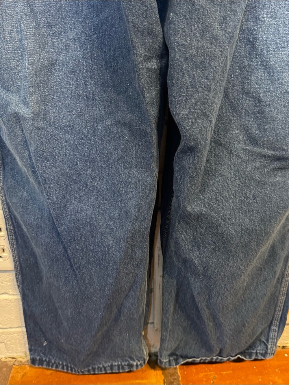 Vintage KEY Blue Denim Overalls Men’s 42”x29” - Picture 4 of 11